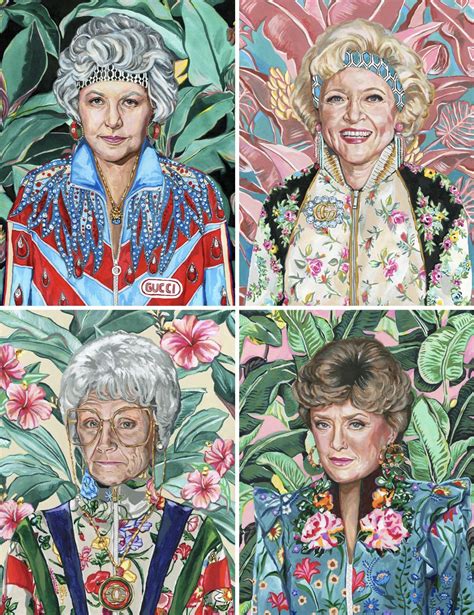 gucci golden girls wall art